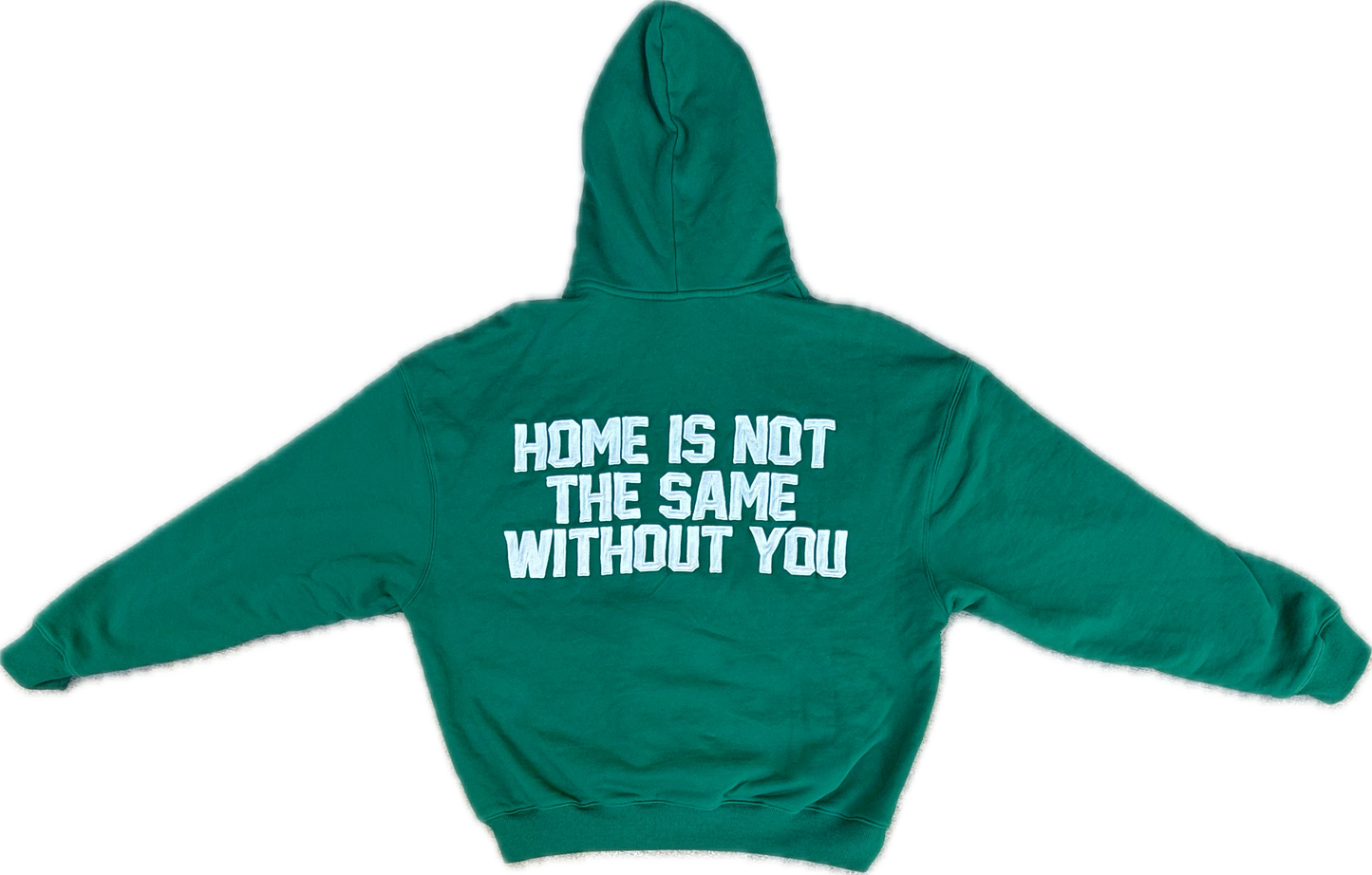 green hoodie - without you