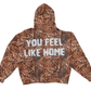 "You Feel Like Home" Koa Camo Zip Hoodie